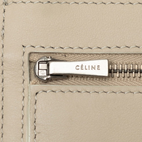 CELINE Medium Multi-Function Bifold Wallet Black Gray Leather - Picture 11 of 16